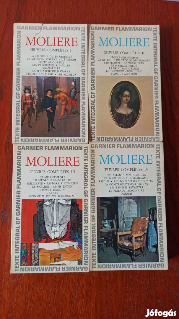 Moliere oeuvres completes I-IV / Moliére életművek I-IV