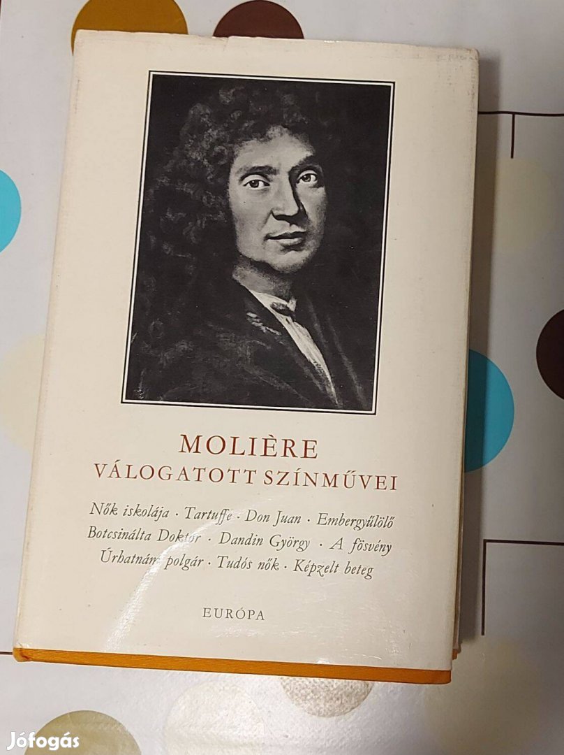 Moliére válogatott színművei könyv eladó