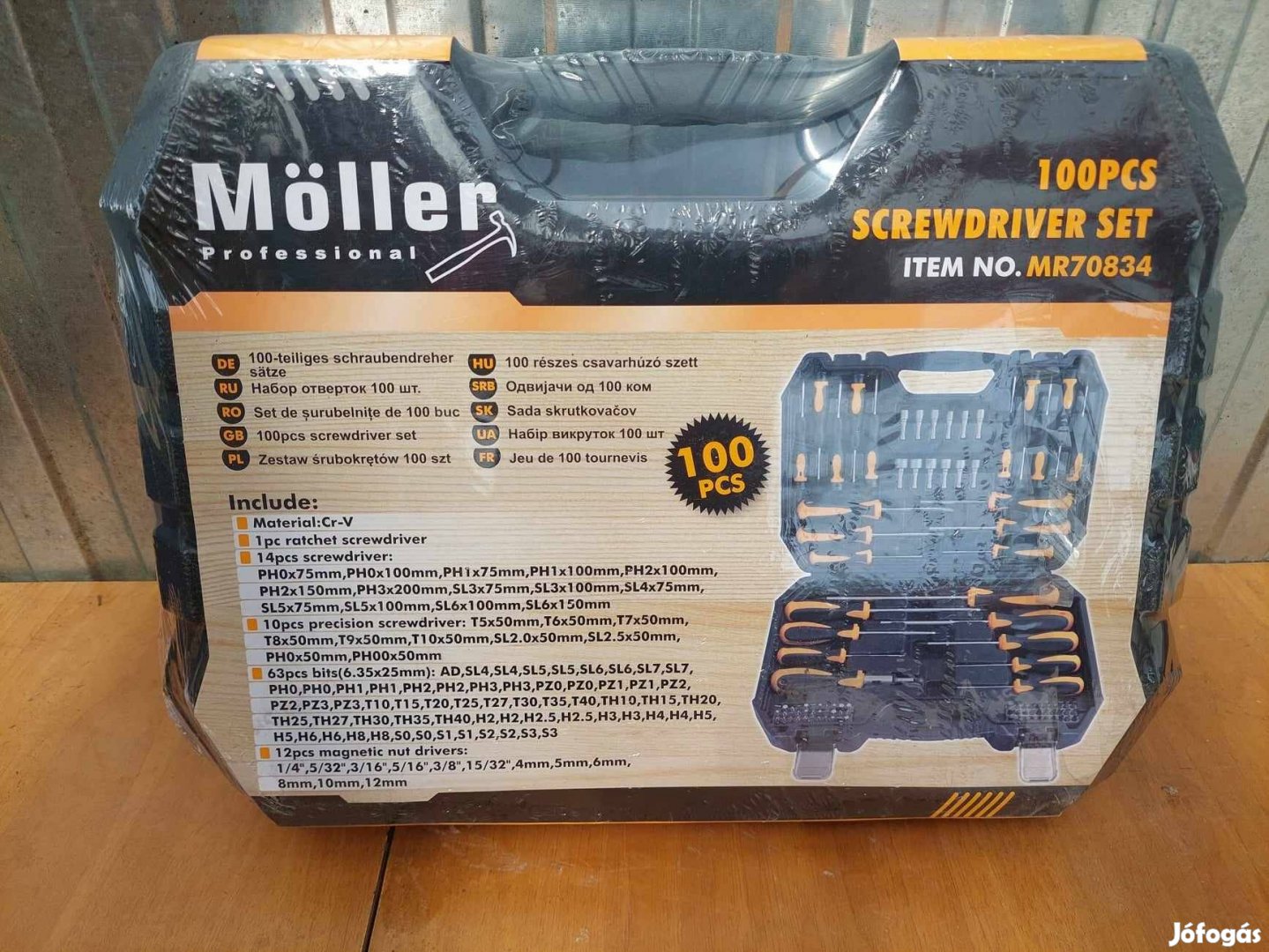 Möller 100 részes csavarhúzó készlet kofferben MR70834