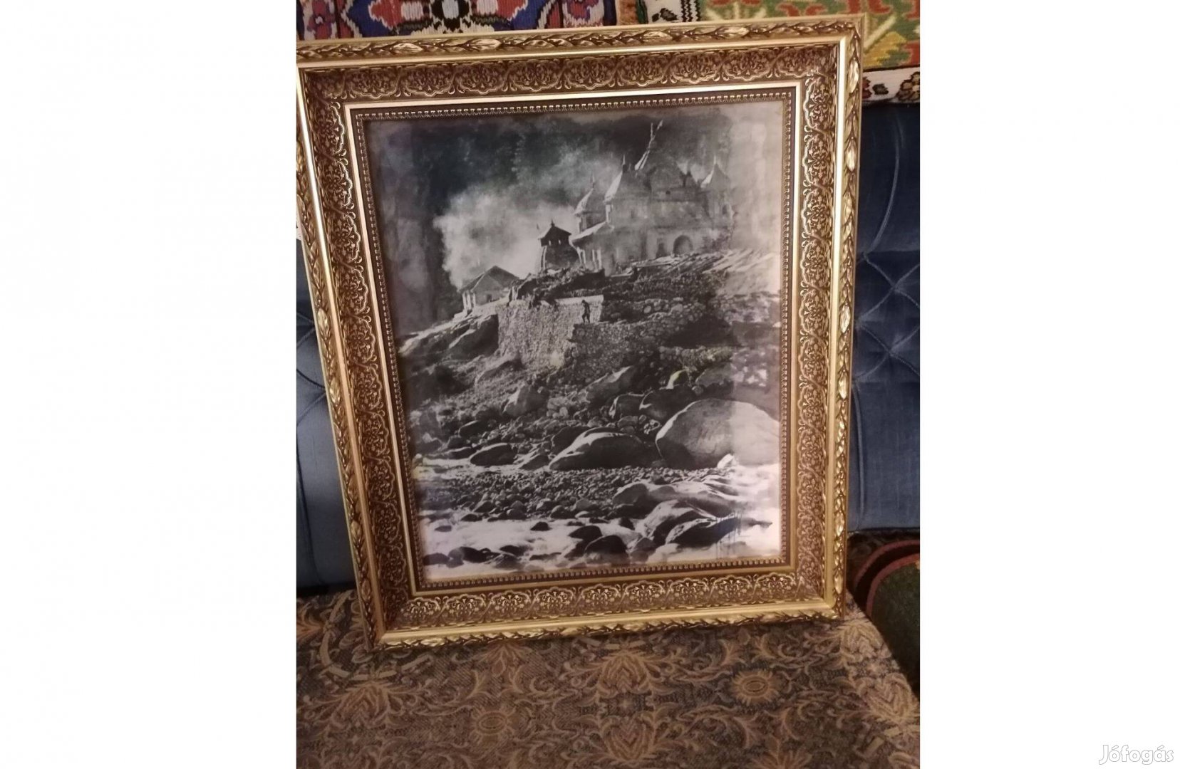 Molnár G. Zoltán Táj című selyemfestmény eladó