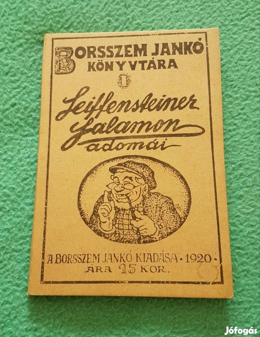 Molnár Jenő: Seiffensteiner Salamon adomái könyv (1920-as reprint)