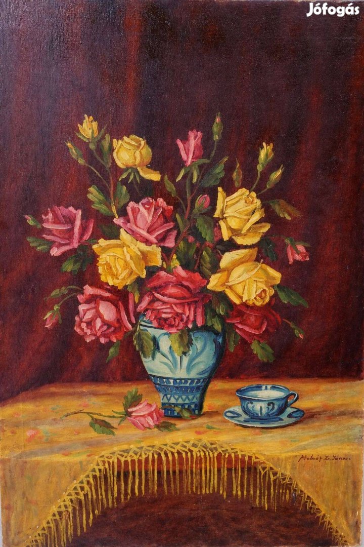 Molnár Z. János Virágcsendélet 1880-1960 Olaj,vászon