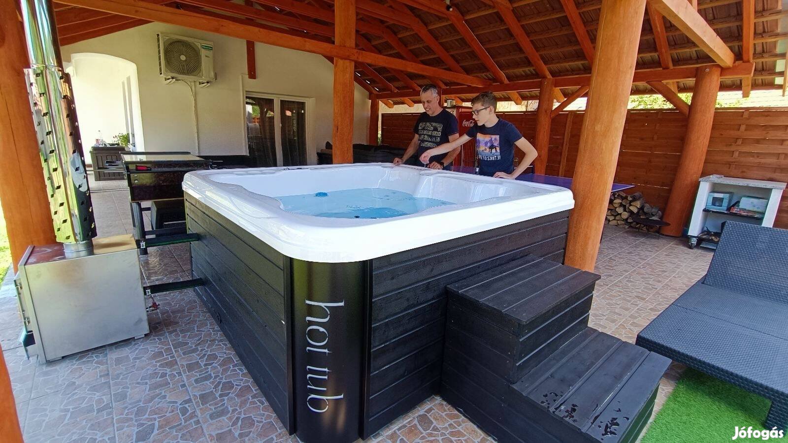 Monaco Akril Dézsafürdő külső kályha jacuzzi Hottub pezsgőfürdő