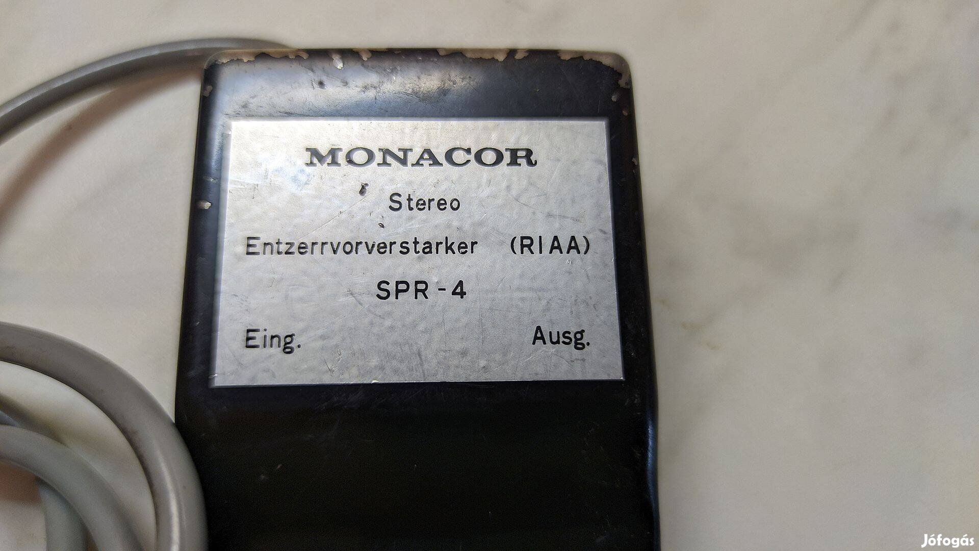 Monacor SPR-4 DIN phono(lemezjátszó) előerősítő eladó