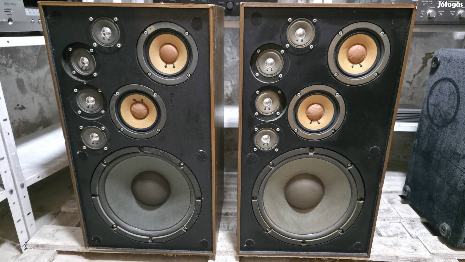 Monacor minőségi hangfalpár 30cm mélyekkel