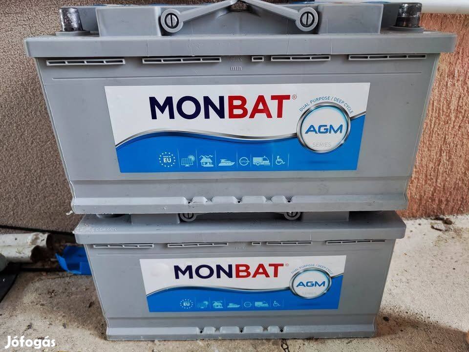 Monbat AGM Deep Cycle 95Ah munka akkumulátor lakoauto