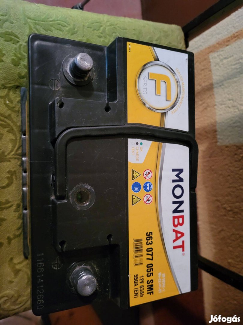 Monbat akku eladó! 12V 63Ah