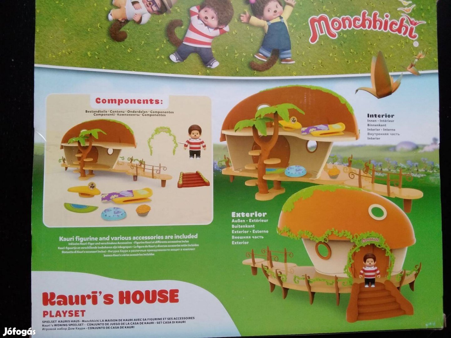 Monchhichi játékszett (ház, autó, figurák) Új!!!