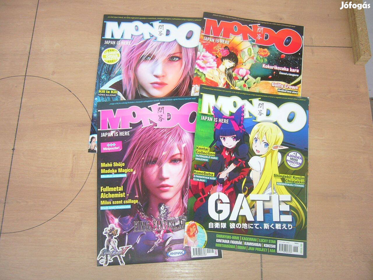 Mondo Anime / Manga magazin 4 db