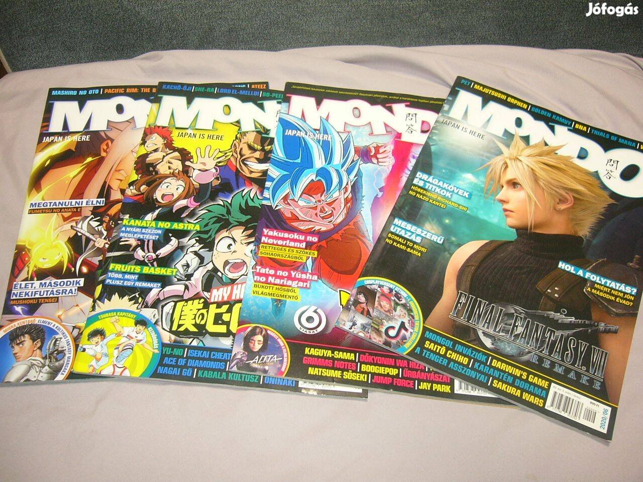 Mondo Anime / Manga magazin 4 db