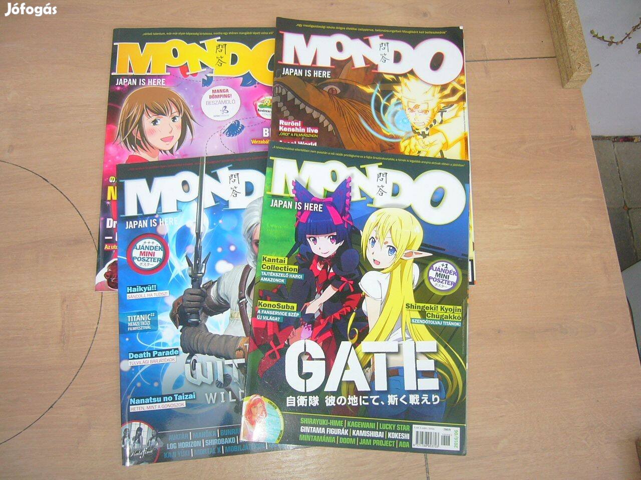 Mondo Anime / Manga magazin 4 db