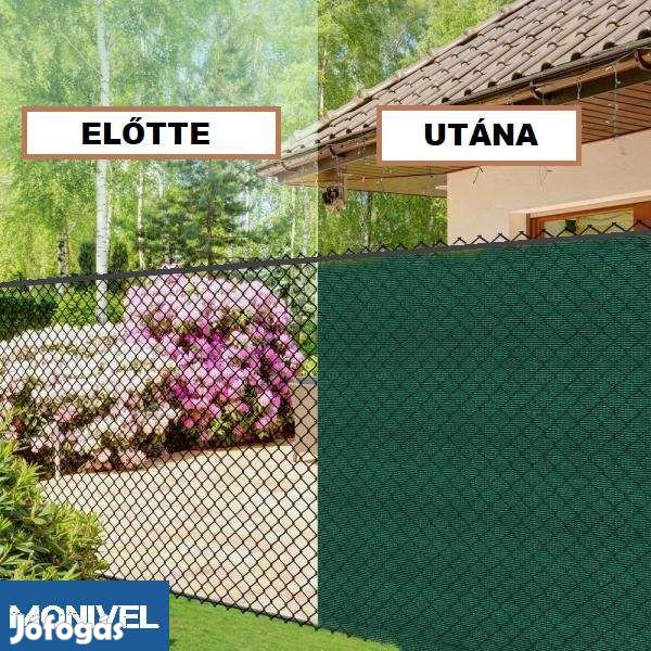 Monivel 1,2m x 25m árnyékoló háló hdpe belátásgátló álcaháló 98%