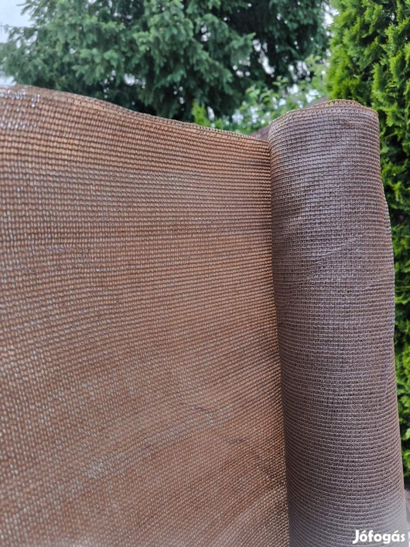 Monivel 1,2x25m mogyoró barna árnyékoló háló  hdpe belátásgátló
