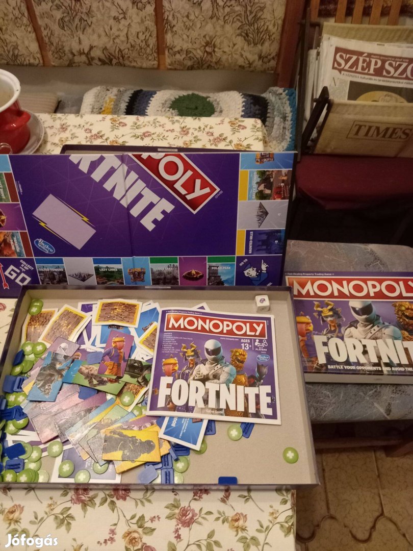 Monopoly Fortnite társasjáték