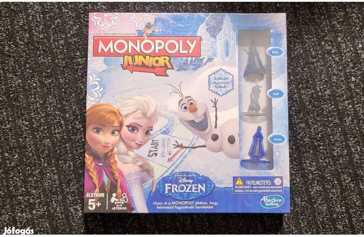 Monopoly Junior Frozen társasjáték - Bontatlan, Új, Hibátlan!