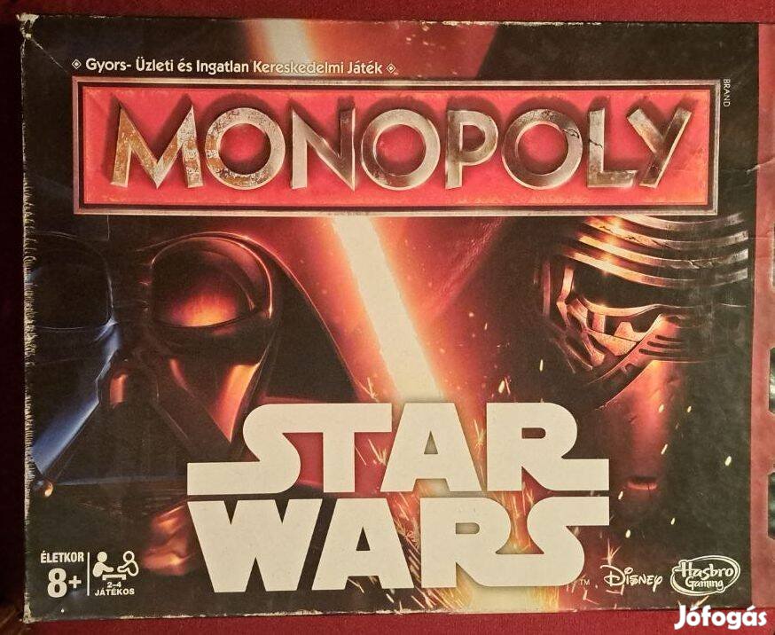 Monopoly Star Wars társasjáték hiányos ,pótlásnak