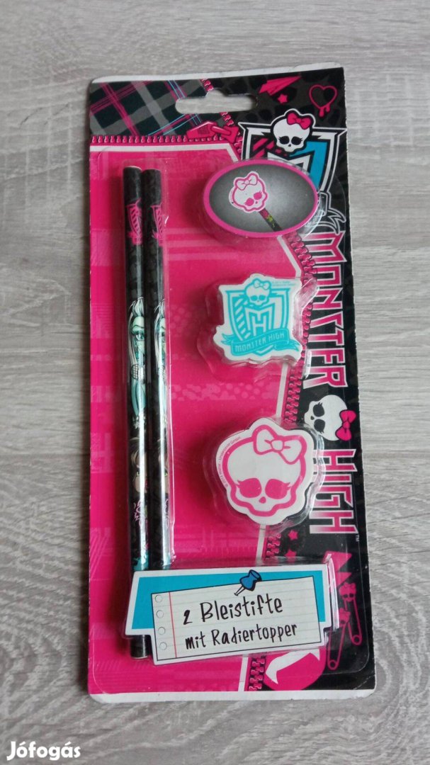 Monster High ceruza és radír csomag 300 Ft