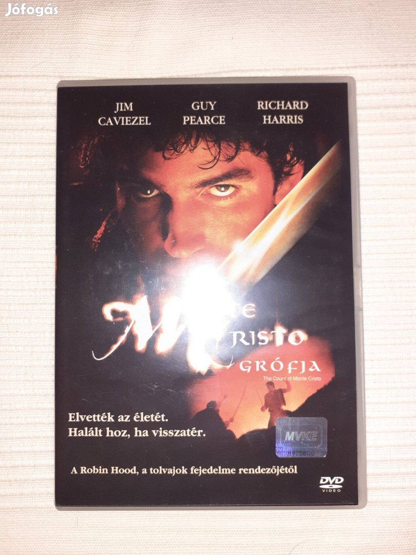 Monte Cristo grófja ( Guy Pearce ) DVD