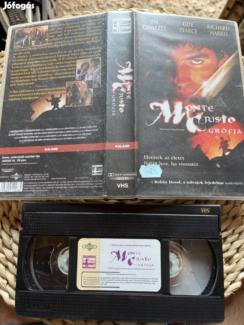 Monte cristo grófja vhs