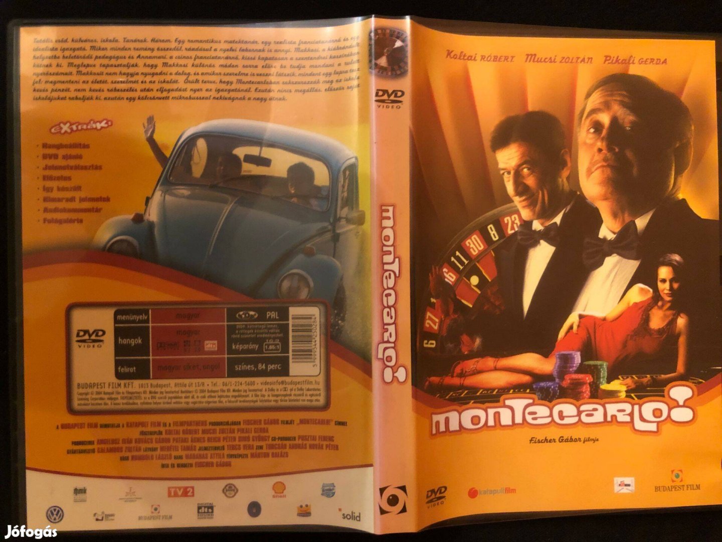 Montecarlo DVD (karcmentes, Koltai Róbert, Mucsi Zoltán, Pikali Gerda)