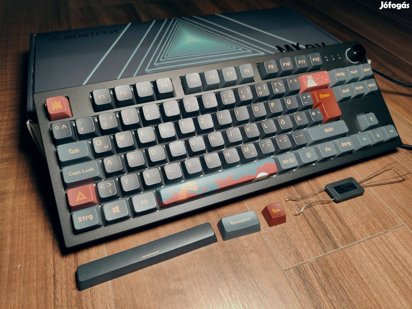 Montech Mkey Tkl Darkness Gaterong Pro 2.0 Red switch német kiosztás