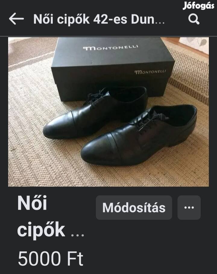 Montonelli női cipő Dunaújvárosban 