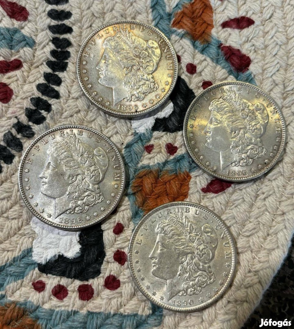 Morgan dollar 4 db 2 év