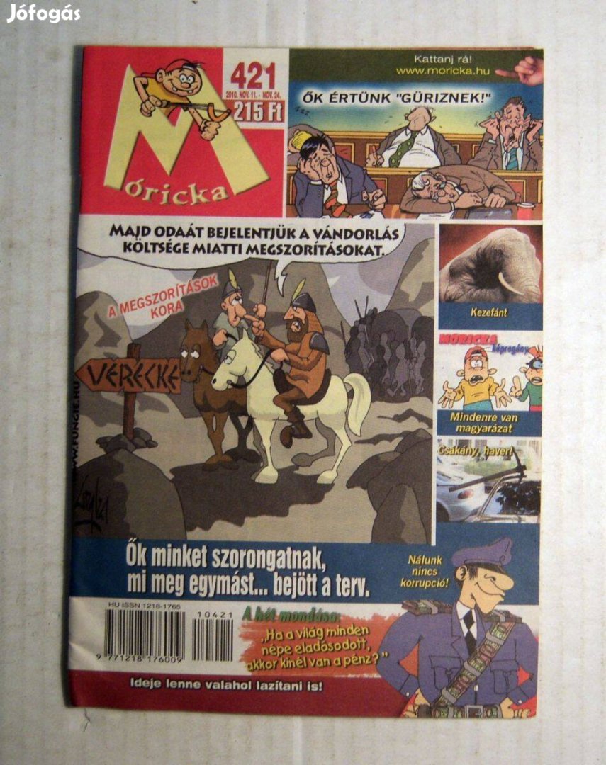 Móricka 201023 421.szám vicclap