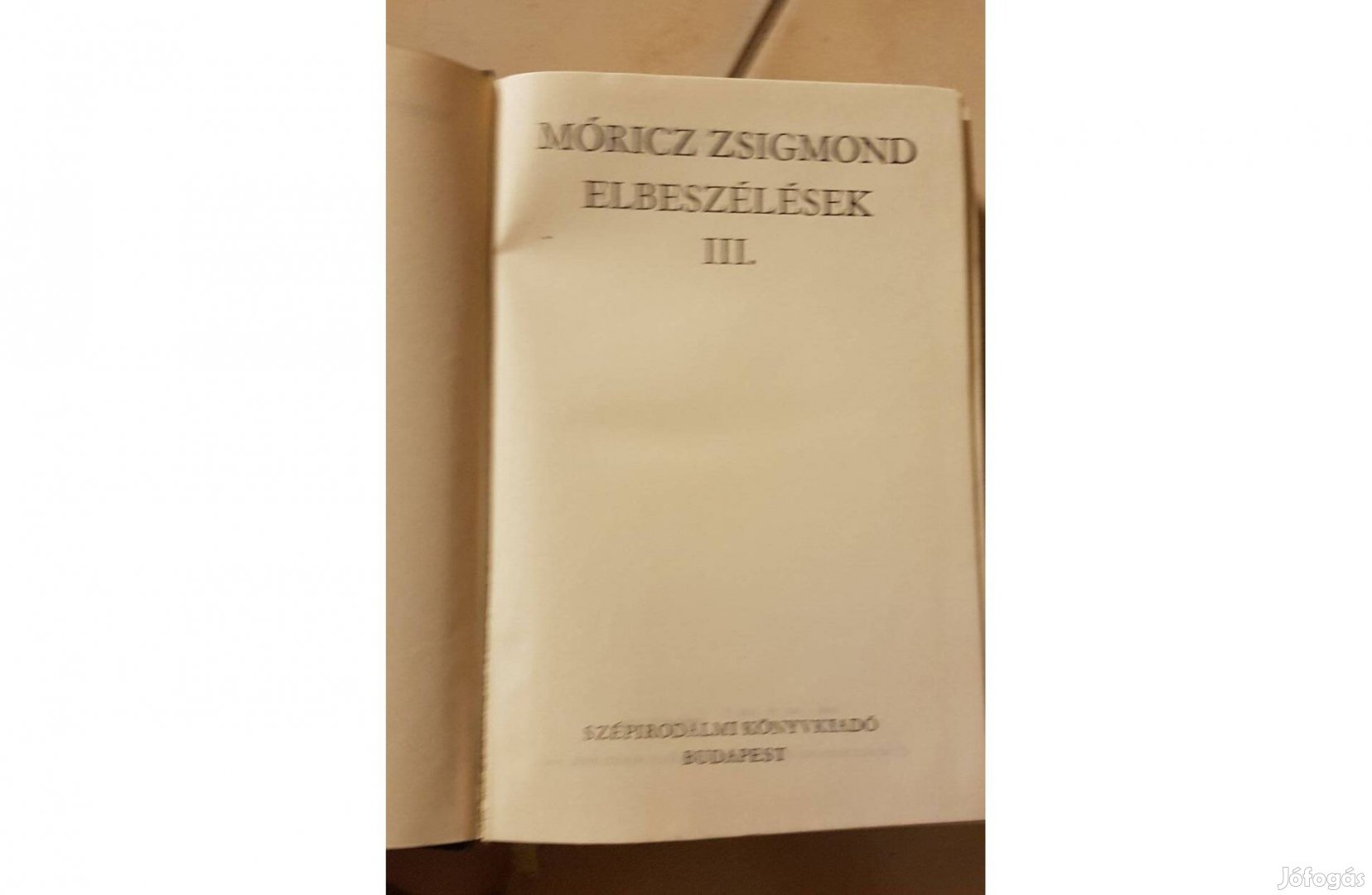 Móricz Zsigmond - Elbeszélések III