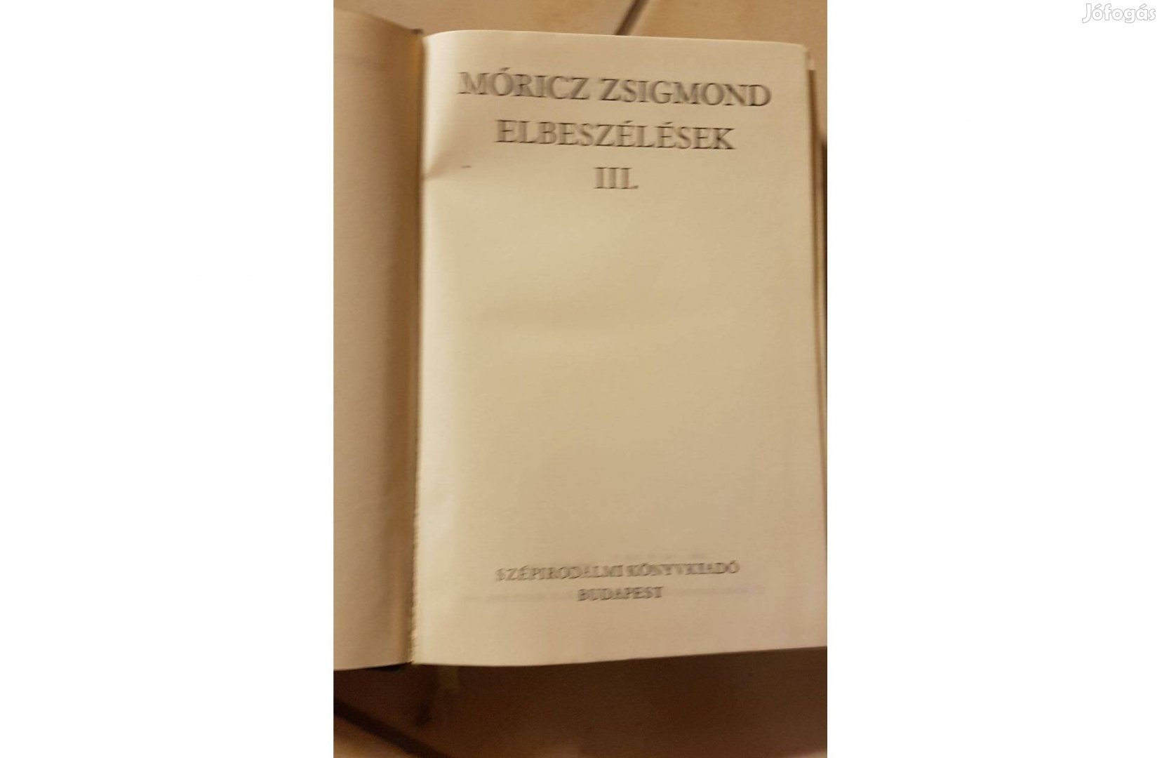 Móricz Zsigmond - Elbeszélések III