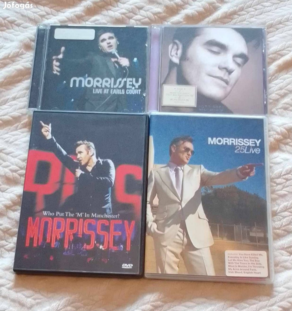 Morrissey cd-k, dvd-k