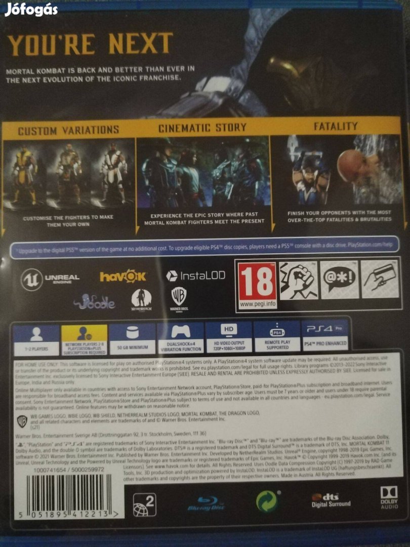 Mortal Kombat 11 ps4