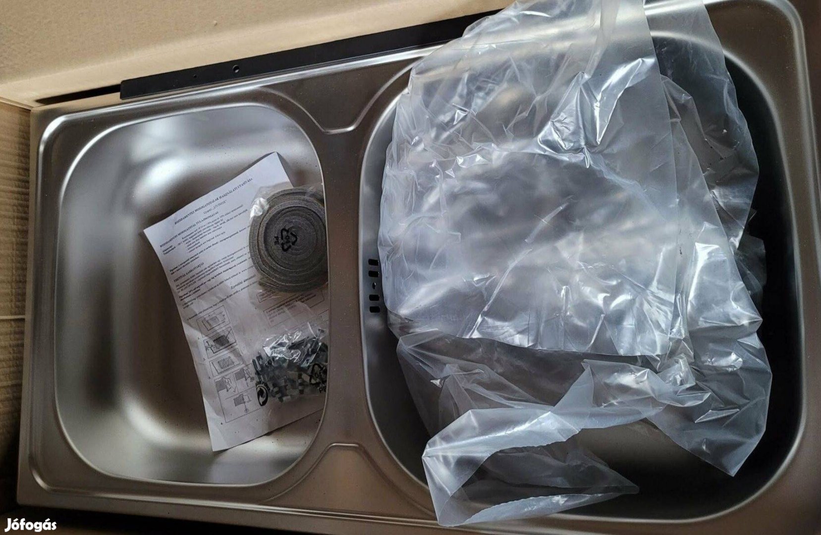 Mosogatótálca eladó kétmedencés, új