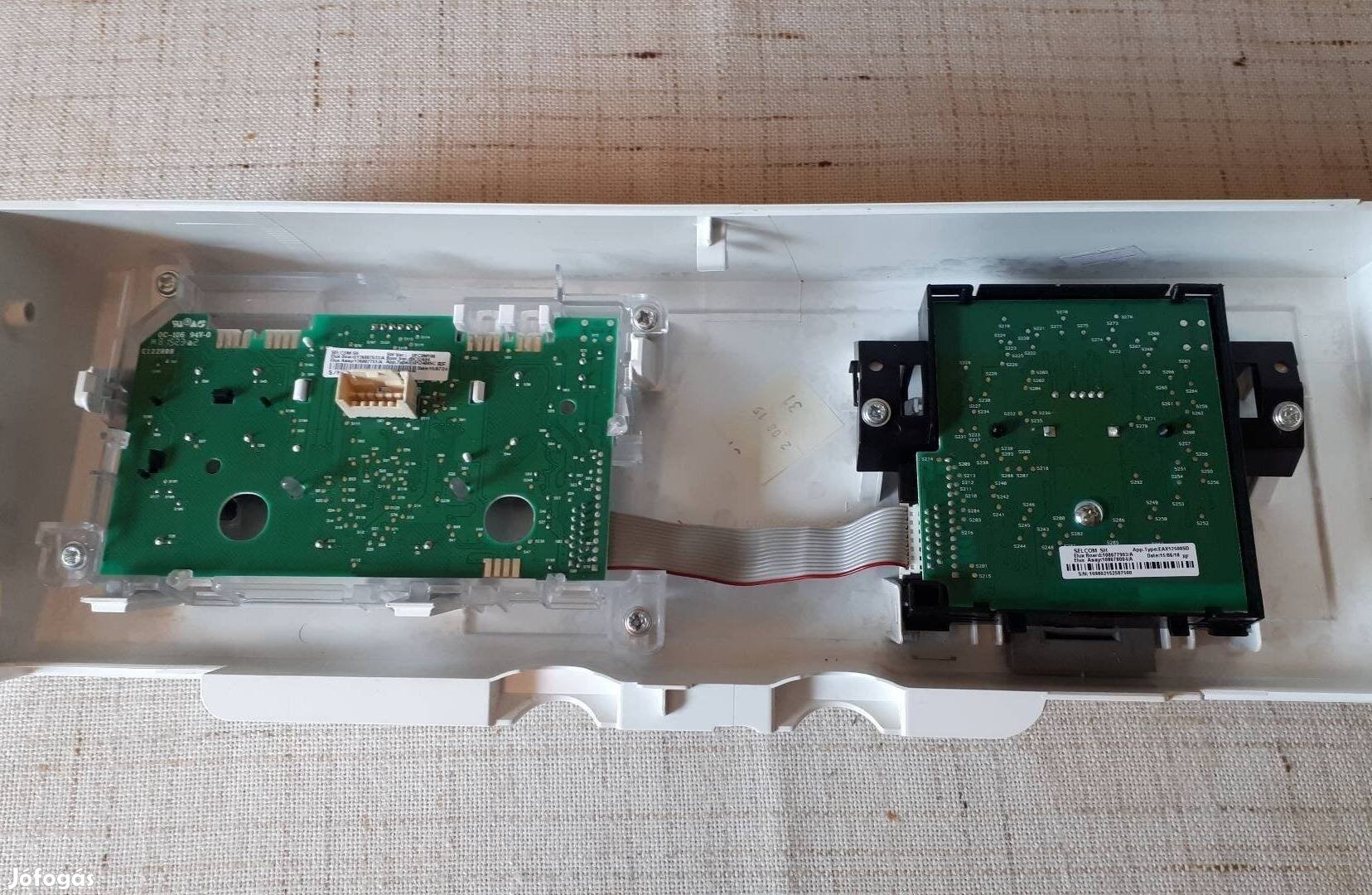 Mosógép, kezelő egység