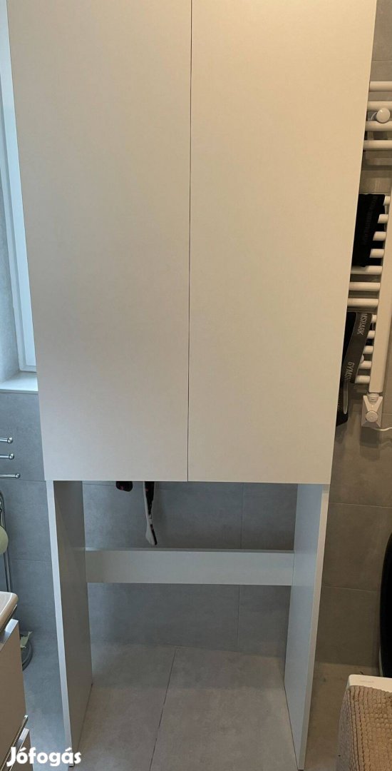 Mosógép feletti szekrény - Ikea Nysjön - fehér