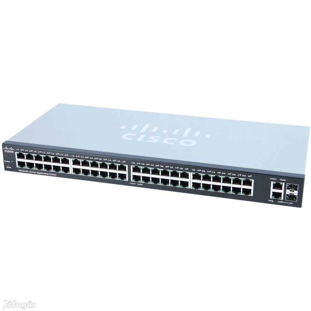 Most figyeljen! Cisco SG220-50-K9 50 portos switch számlával, garanciá