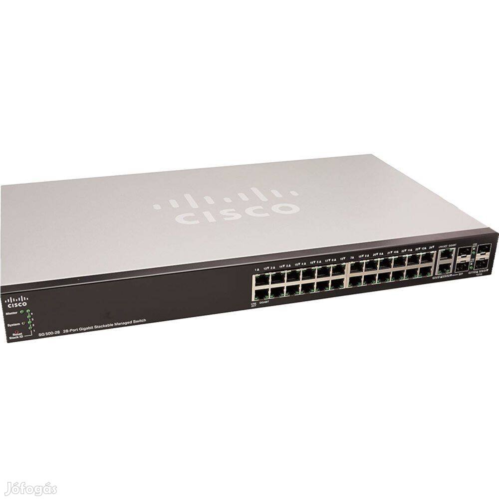 Most figyeljen! Cisco SG500-28-K9 gigabites switch eladó, számla, gari