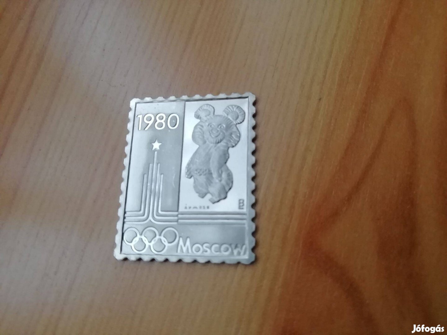 Moszkvai Olimpia 1980-as jelzet ezüst bélyeg különlegeség