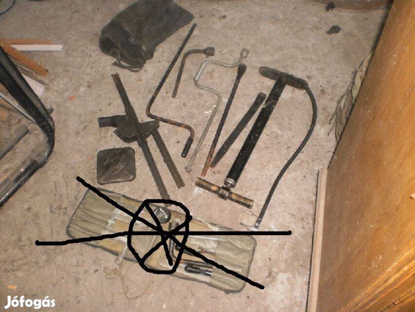 Moszkvics 2140 emelő+szerszámok eladók