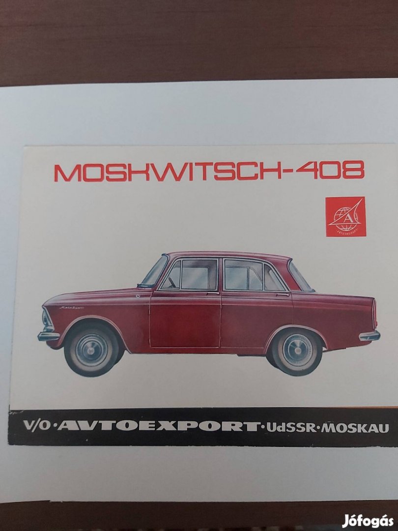 Moszkvics 408 eredeti Avtoexport prospektus 