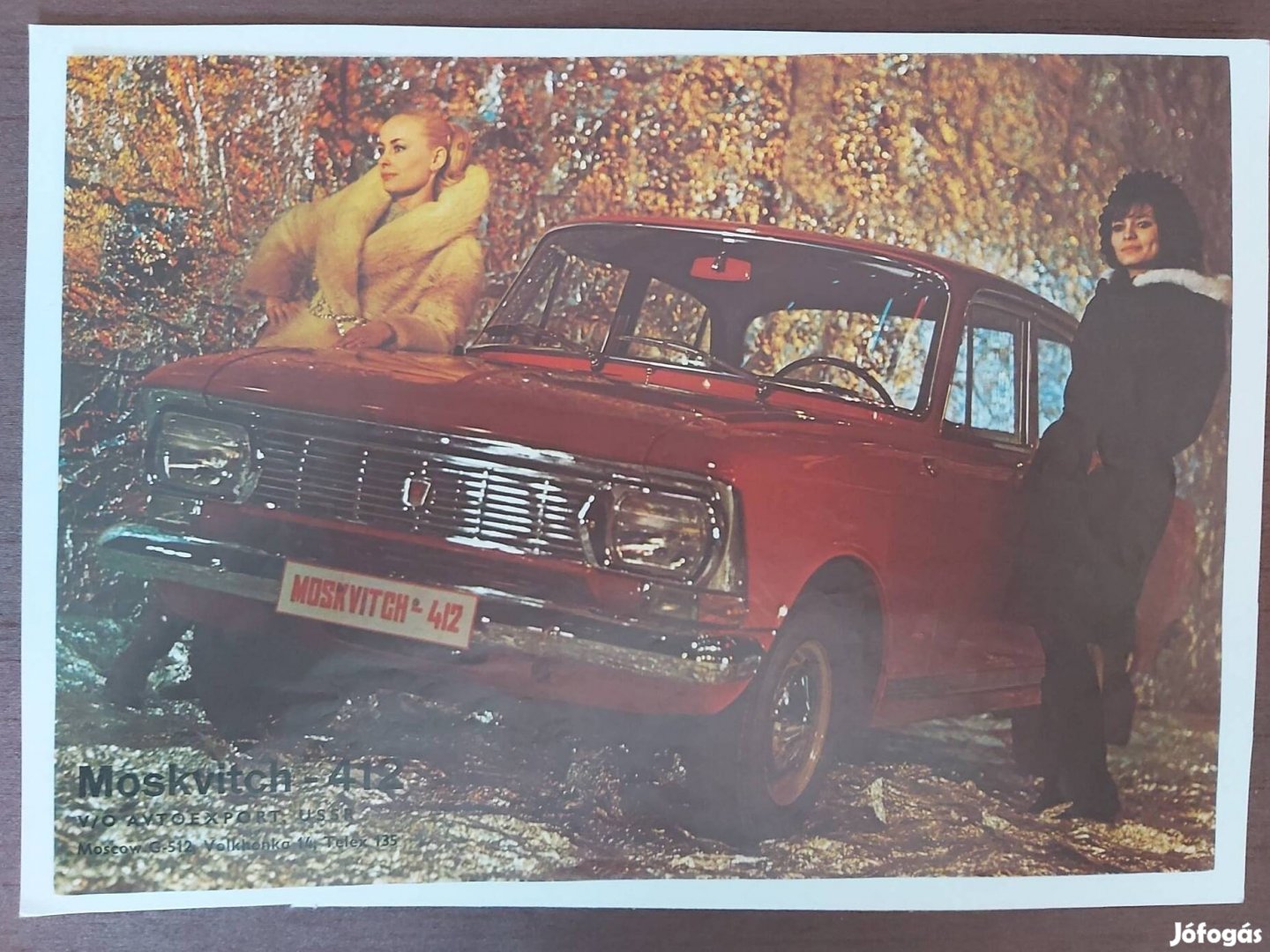 Moszkvics 412 eredeti Avtoexport prospektus 