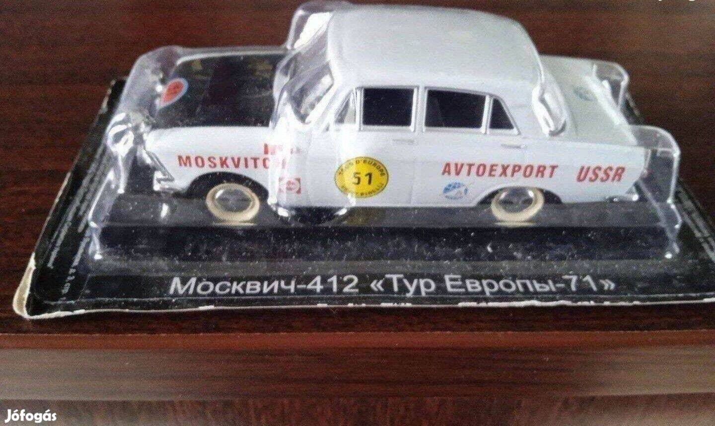 Moszkvics 412 rally kisauto modell 1/43 Eladó