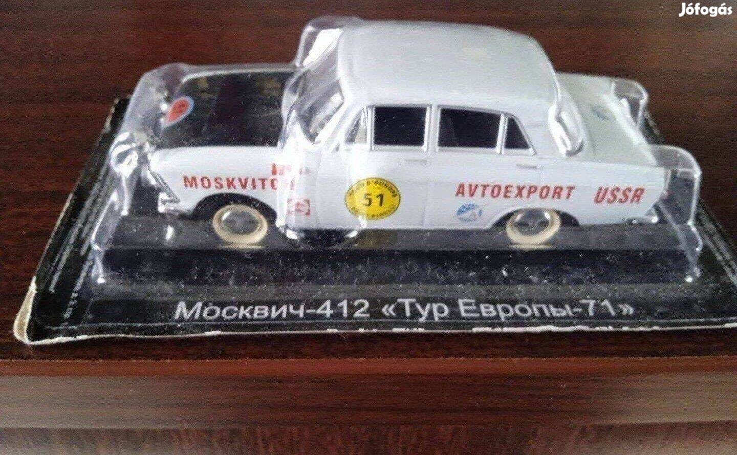 Moszkvics 412 rally kisauto modell 1/43 Eladó