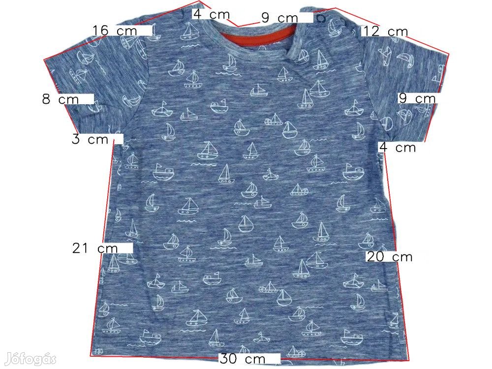 Mothercare Használt (újszerű) Fiú Póló (Méret: 80)