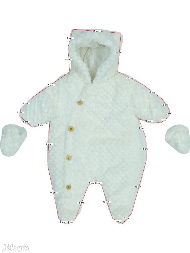 Mothercare Új (címke nélküli) Fiú Baby overál (Méret: 56)