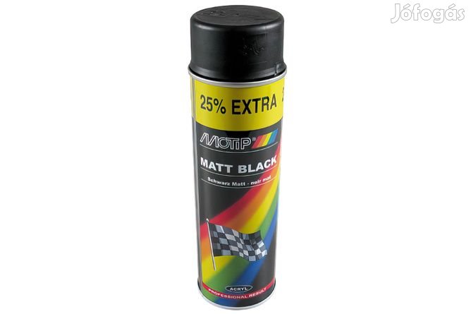 Motip matt fekete spray festék 500ml