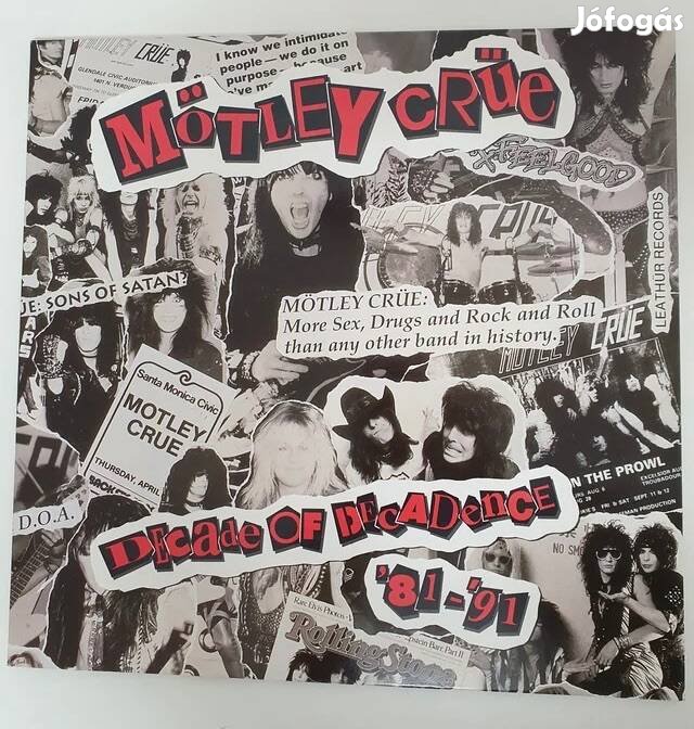 Mötley Crüe Decade Of Decadence '81-'91 Dupla LP