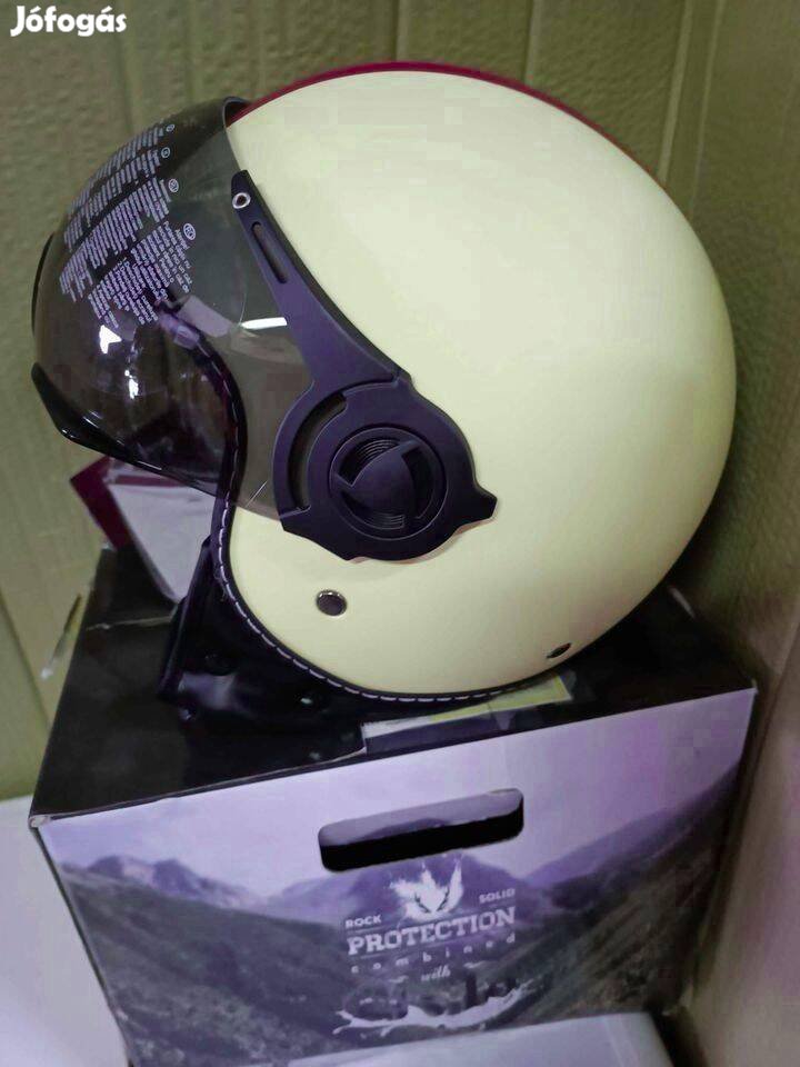 Moto Helmets H44 "Venice Creme" jet sisak bukósisak