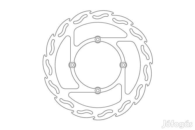 Moto Master Flame első féktárcsa KX 125 / 250 (fix)