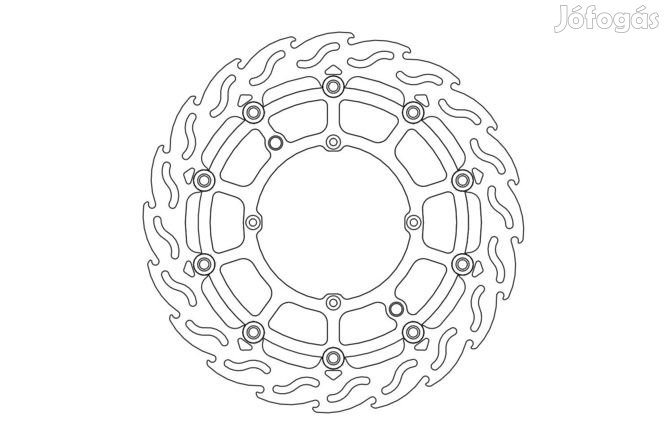 Moto Master Flame lebegő féktárcsa Supermoto Racing 320mm Husqvarna CR